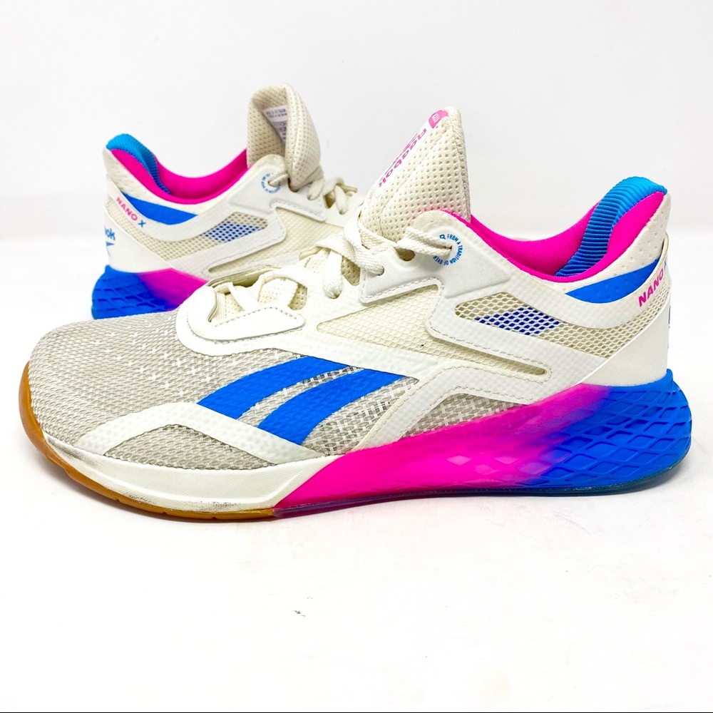 Reebok Nano X Sneakers Women's Training Pink Blue Size 9 - Picture 2 of 16
